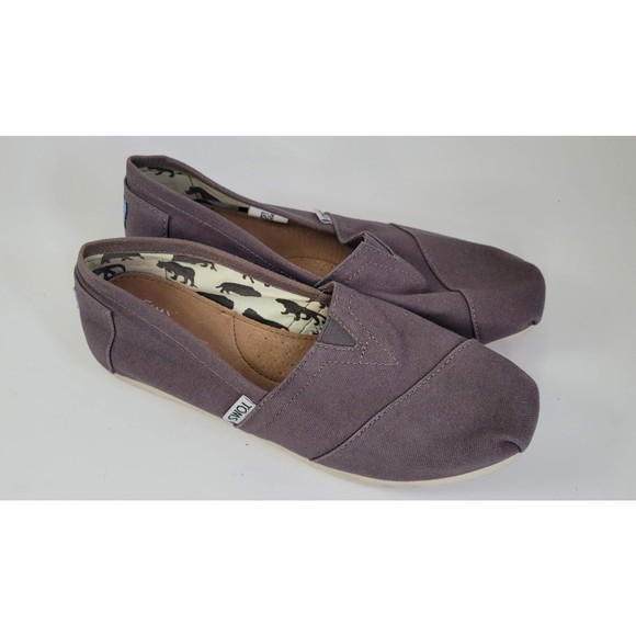 TOMS Gray Womens Slip On Shoes (Size 8.5) - Picture 2 of 5